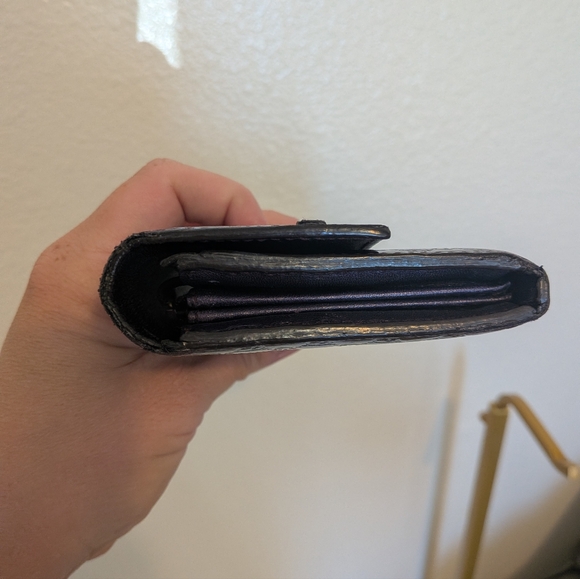 Gucci Guccisima Patent Leather Deep Purple Long Snap Wallet - Picture 11 of 16